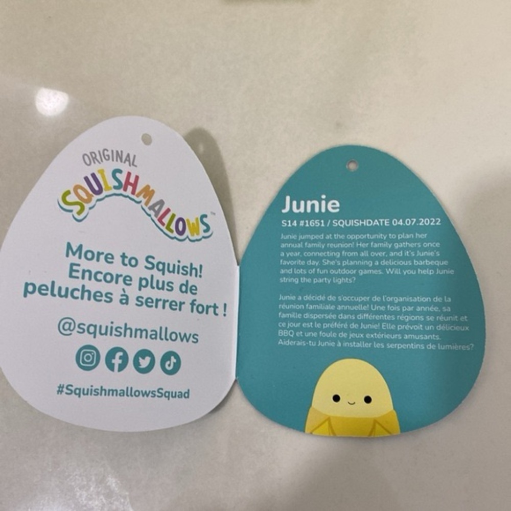 Squishmallows  Junie 14  Yellow Banana - Picture 5 of 8